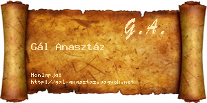 Gál Anasztáz névjegykártya